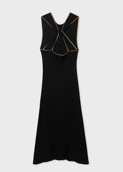 Paul Smith Black 'Signature Stripe' V Neck Knitted Dress outlook