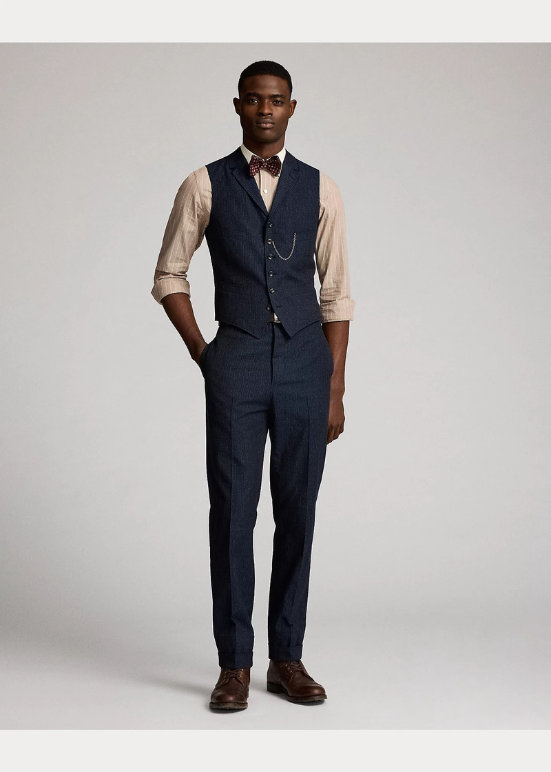 RRL by Ralph Lauren Slim Fit Striped Dobby Shirt outlook