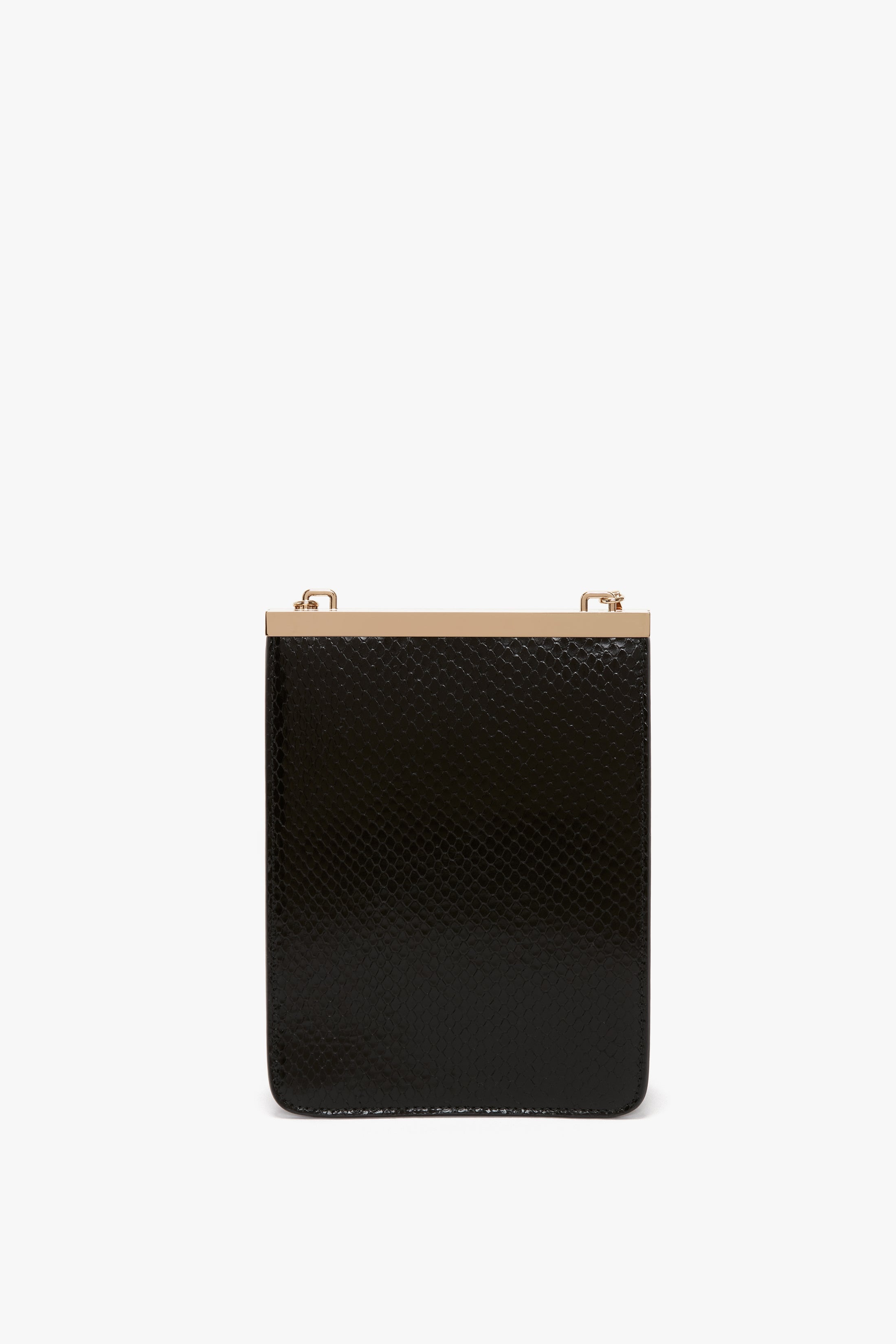 Frame Purse In Black Leather - 4
