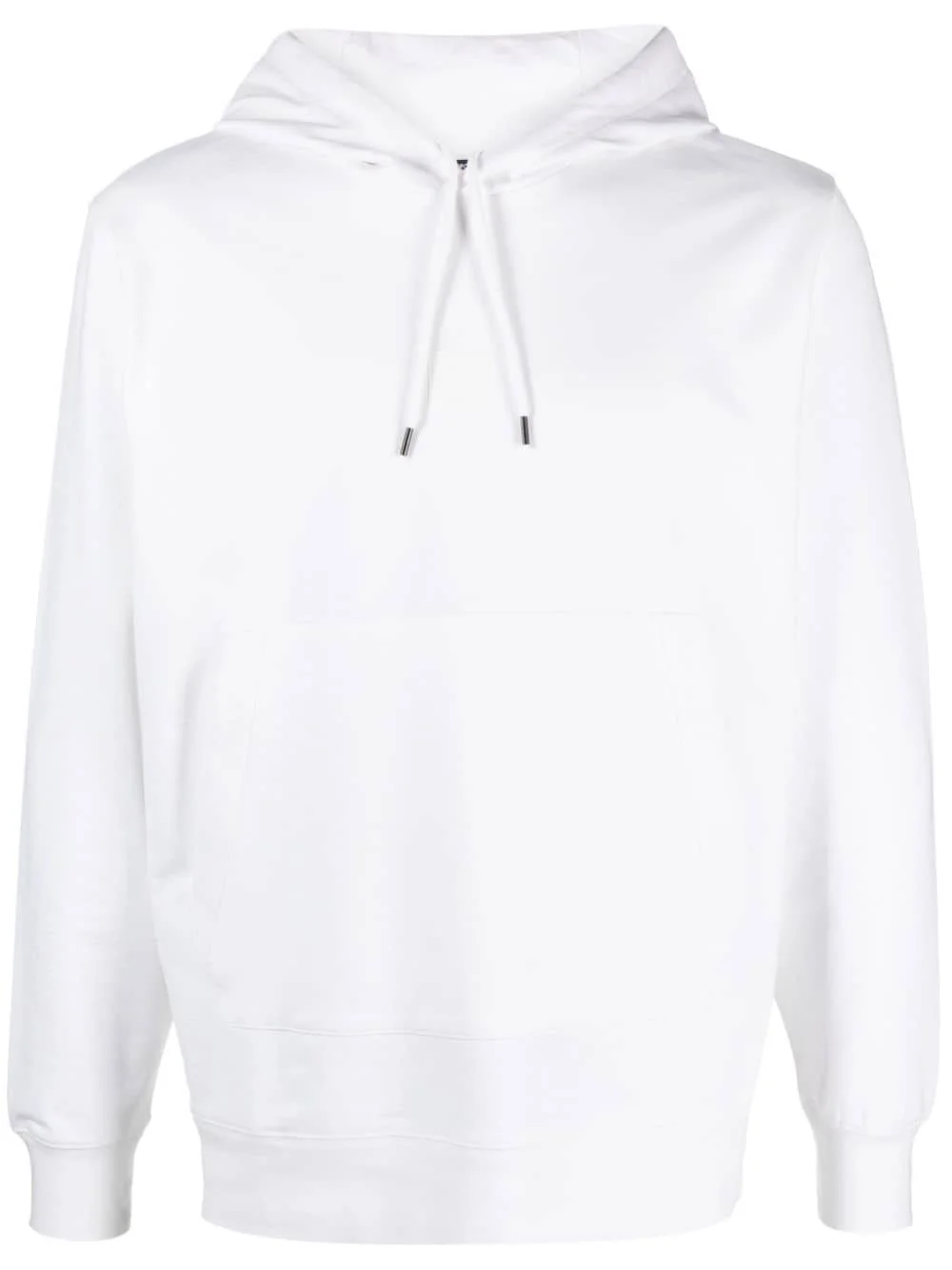 logo-print stretch-cotton hoodie - 1