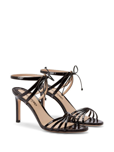 TOM FORD 105 mm embossed-crocodile sandals outlook