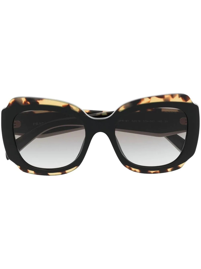 tortoishell-effect sunglasses 1