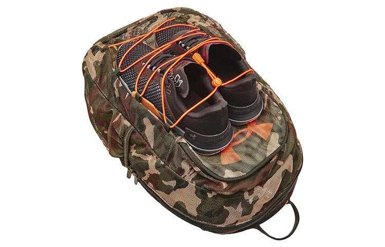 Under Armour Hustle Mesh Backpack 'Orange Green Camo' 1372288-310 - 3