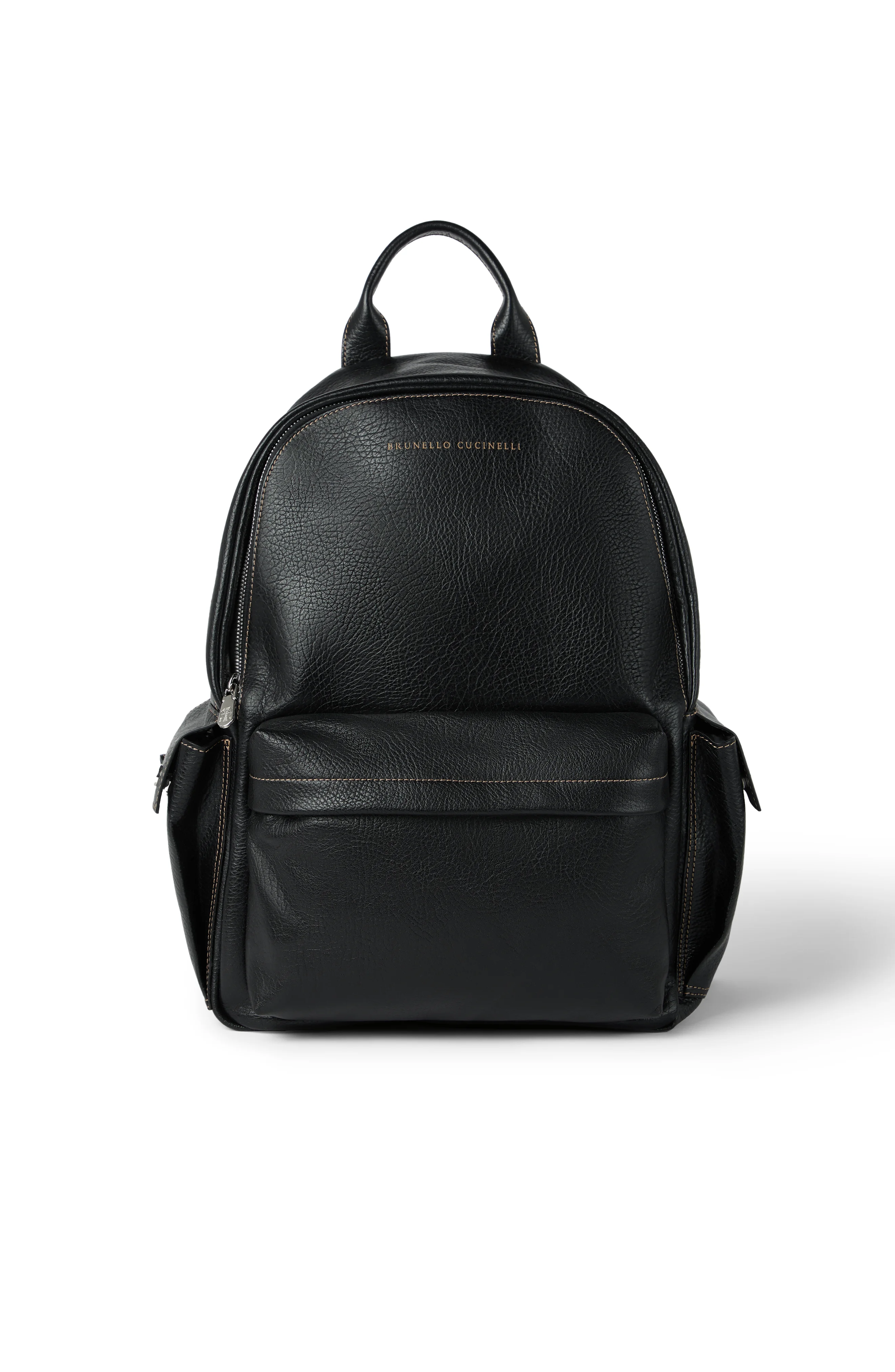 Brunello Cucinelli Grained calfskin travel backpack in Black at Nordstrom - 1