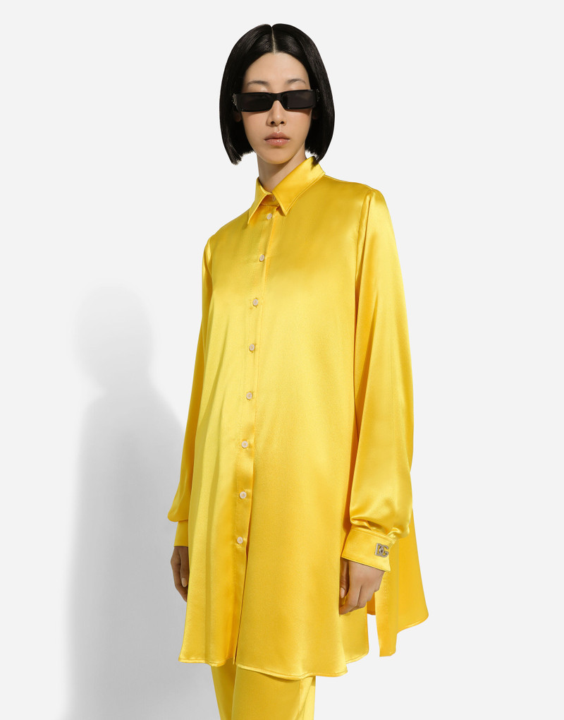 Long-sleeved silk crepe shirt 4