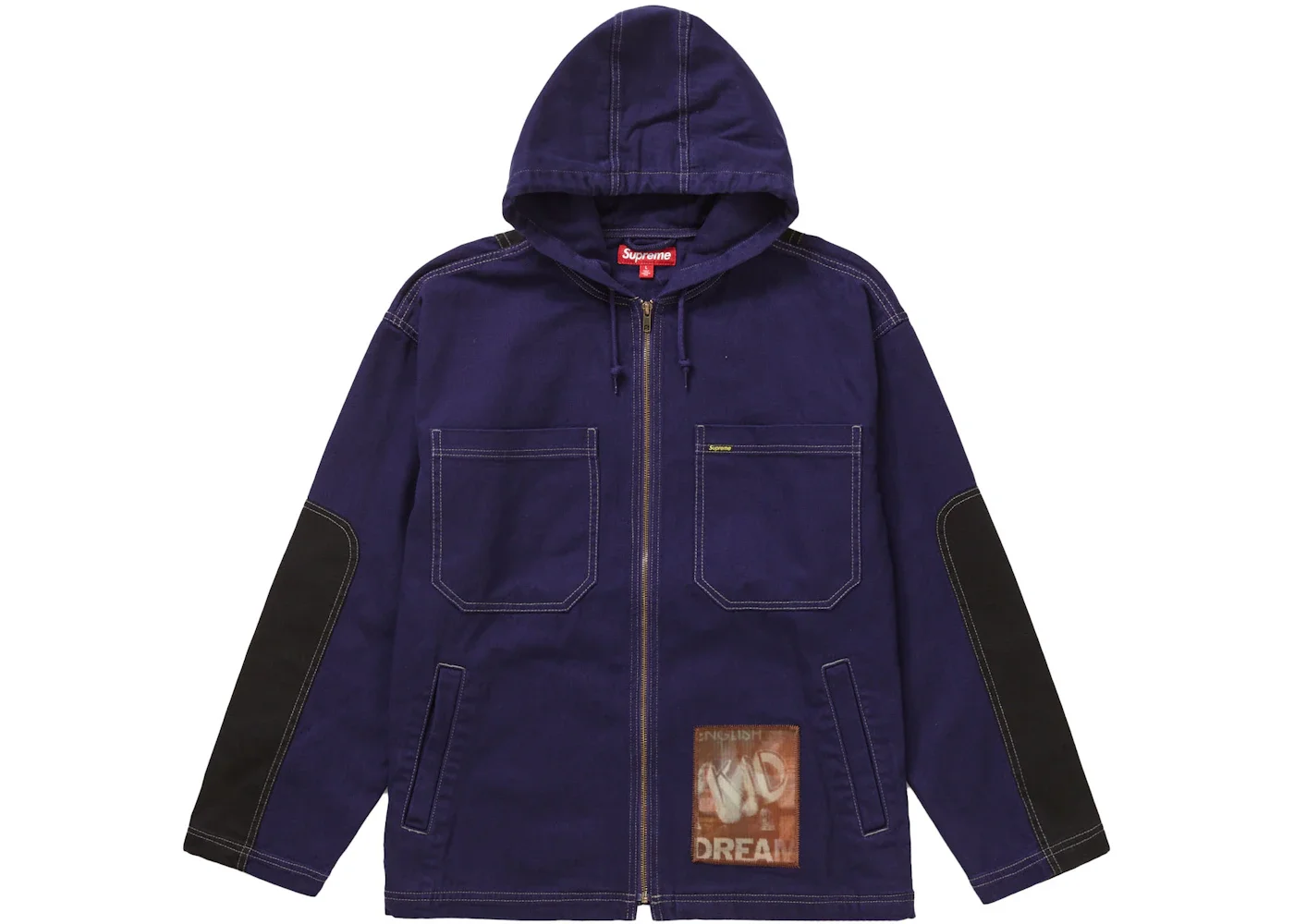 Supreme Mark Leckey Dream English Kid Hooded Jacket Navy - 1