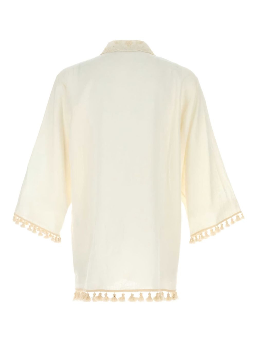 floral-embroidered shirt - 2