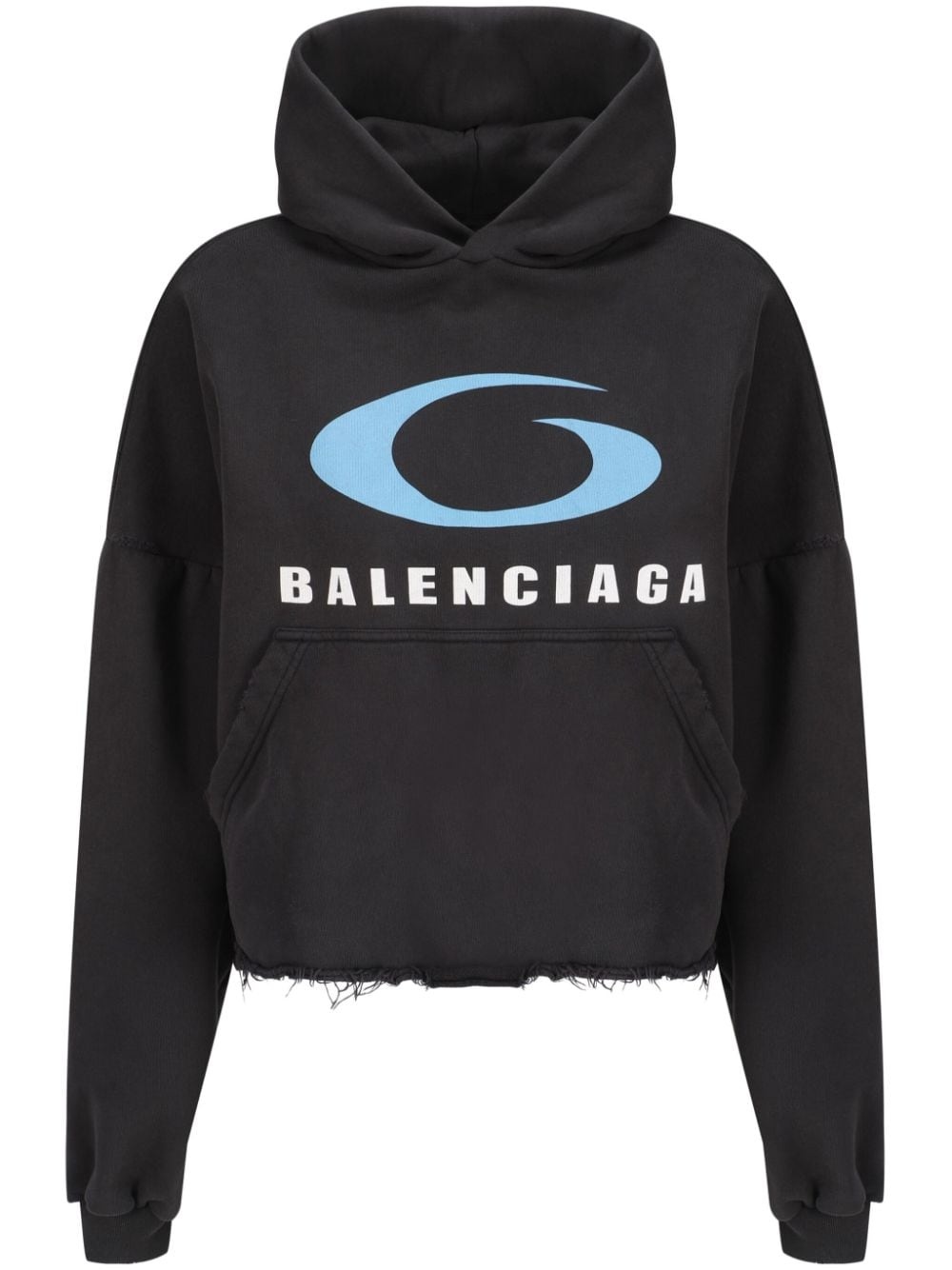 logo-print hoodie - 1