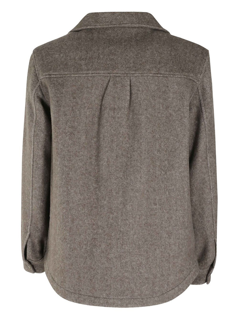 BOSS button-fastening shirt jacket outlook