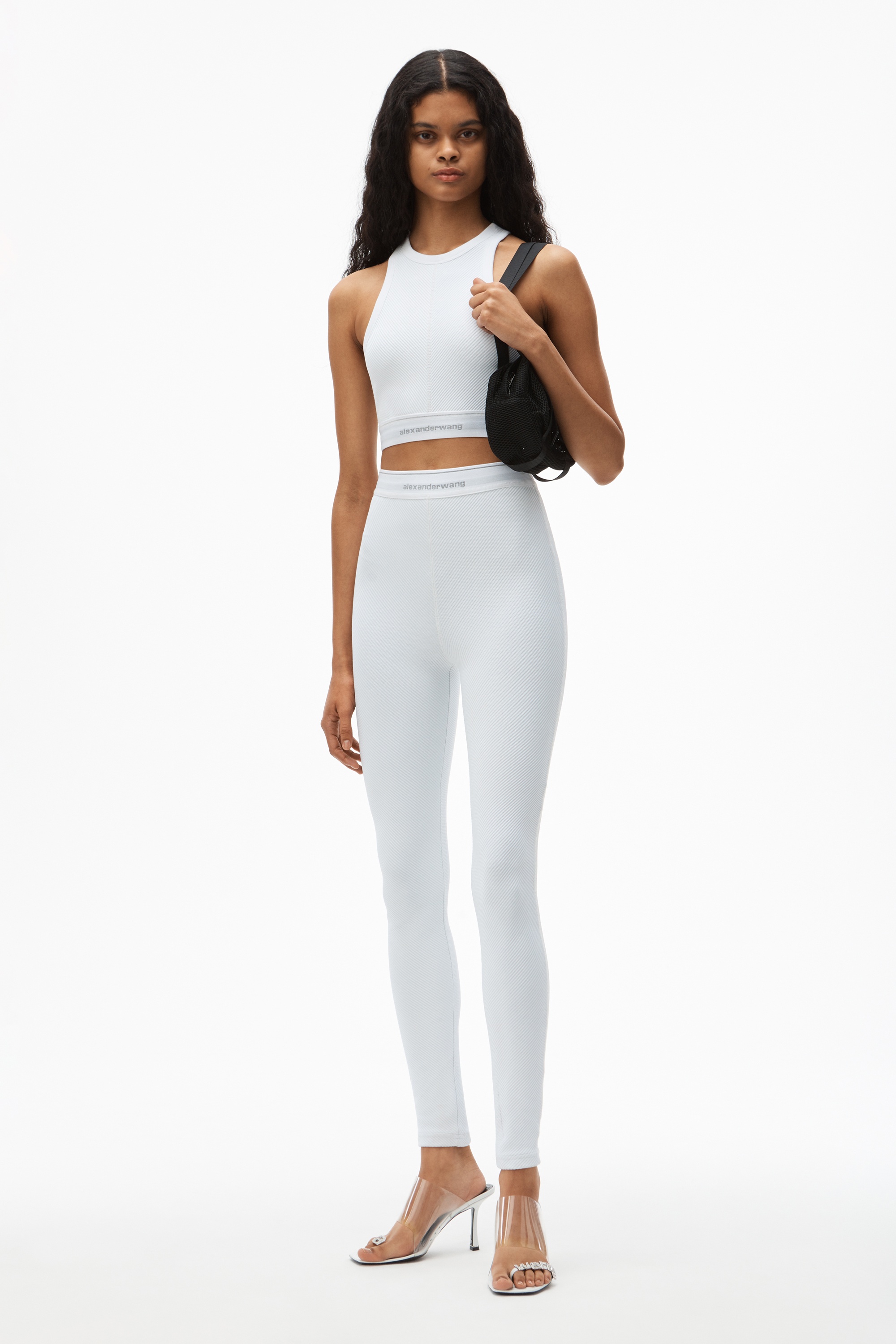 REFLECTIVE LOGO LEGGING IN STRETCH KNIT - 2