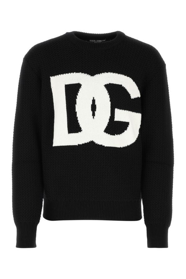 DOLCE & GABBANA MAN Black Wool Sweater - 1