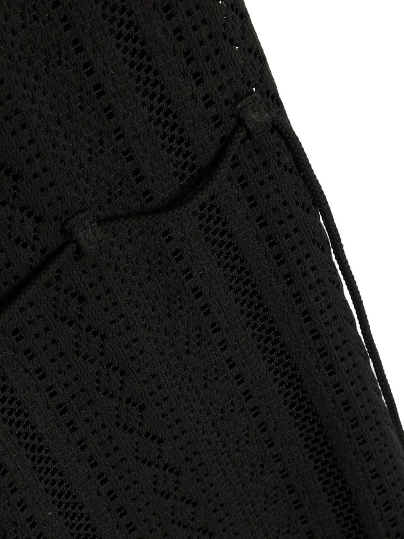 chain-lace wide-leg trousers 4