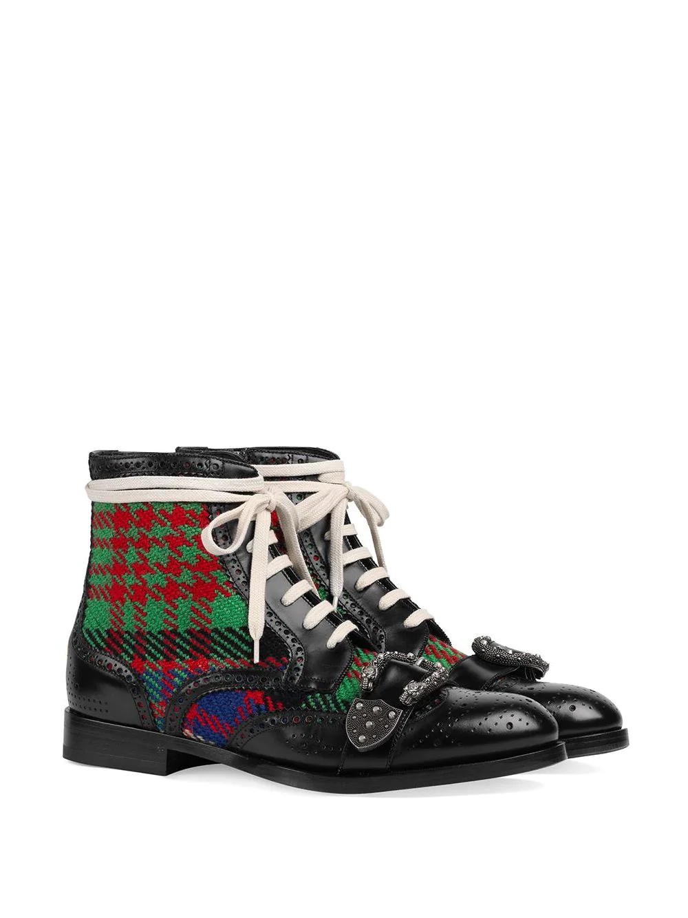 Tartan Queercore brogue boot - 2