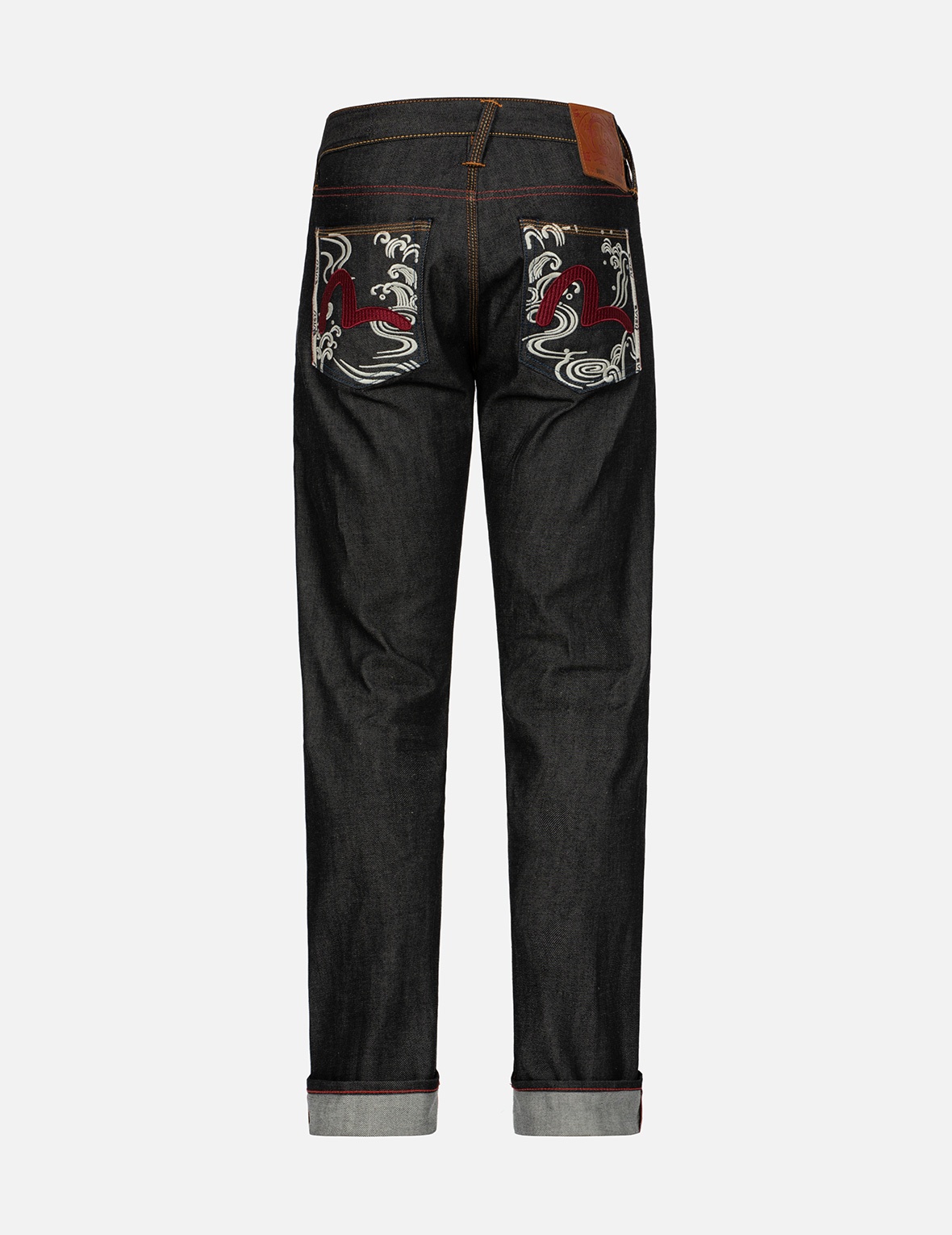 SEAGULL TEXTURED EMBROIDERY SLIM FIT JEANS #2010 - 2