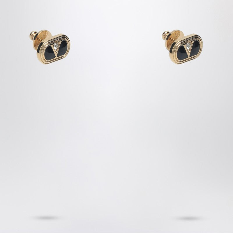 Valentino Garavani Oval Earrings With Crystals Women - 2