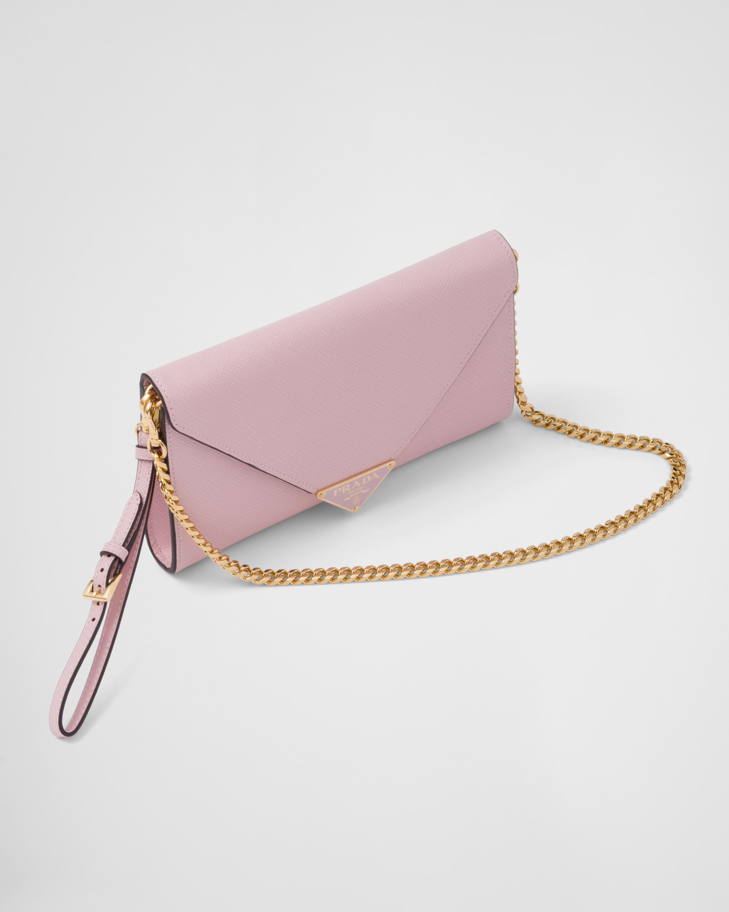 Saffiano leather envelope clutch - 3
