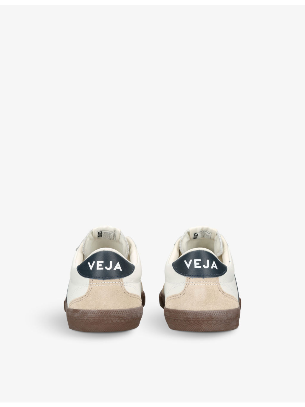 Men's Volley logo-embroidered leather low-top trainers - 4