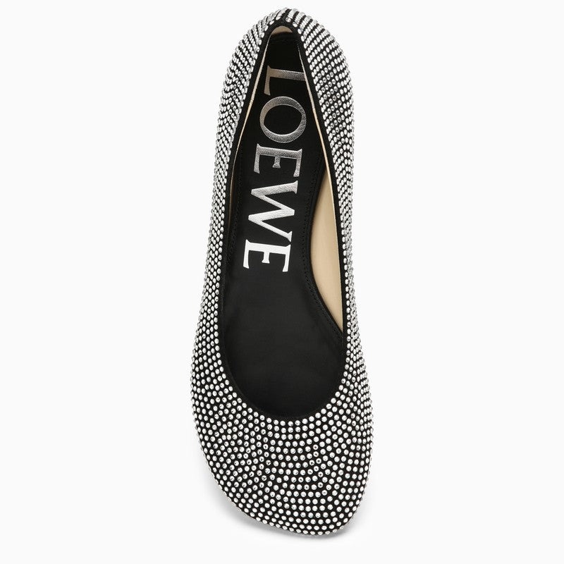 Loewe Ballerina Toy Black Leather And Rhinestones Women - 3