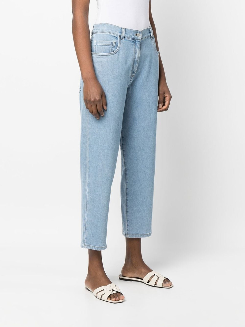 high-waisted cropped jeans 3