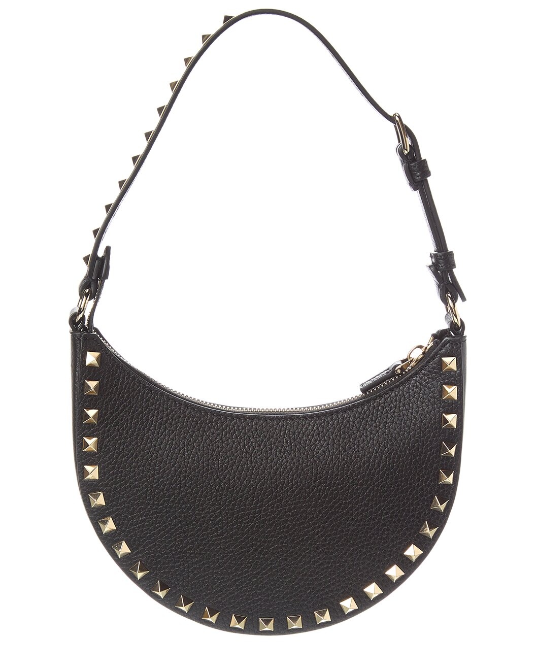 Valentino Rockstud Mini Grainy Leather Hobo Bag - 2