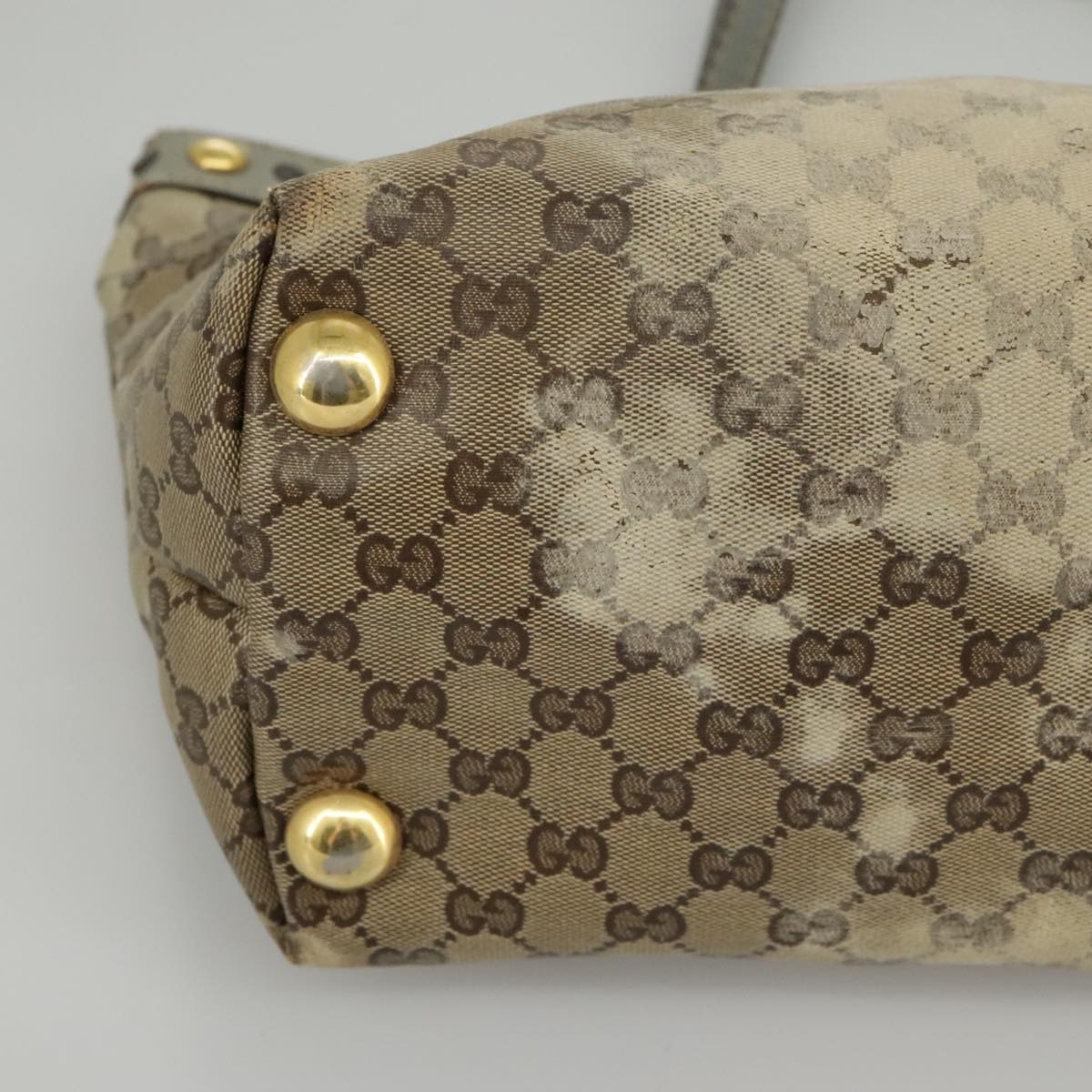 GUCCI GG Crystal Tote Bag Beige Gold - 11