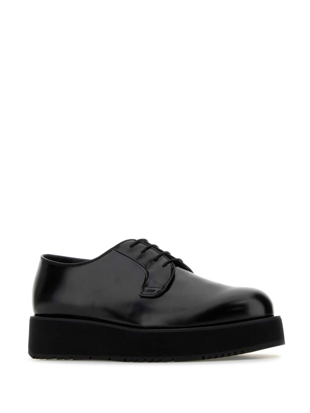brushed-leather derby shoes - 2