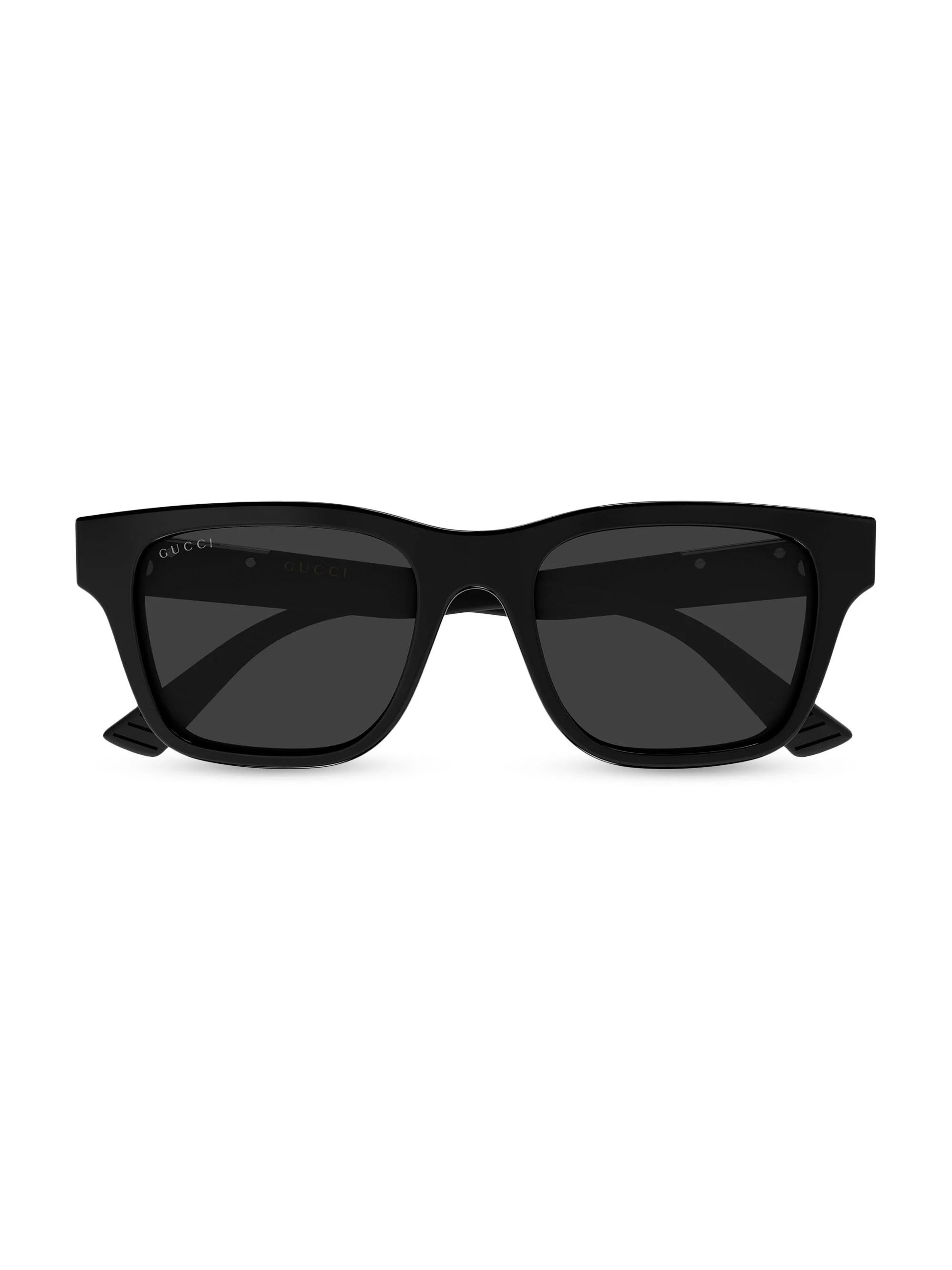 Men's Subtle Web Sporty 52MM Square Sunglasses - Black - 1