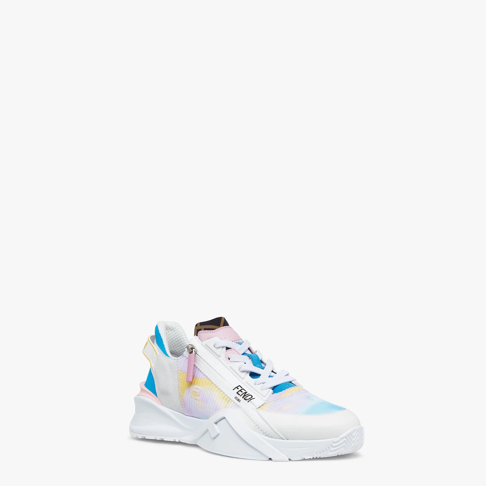 Light blue fabric running sneakers - 2