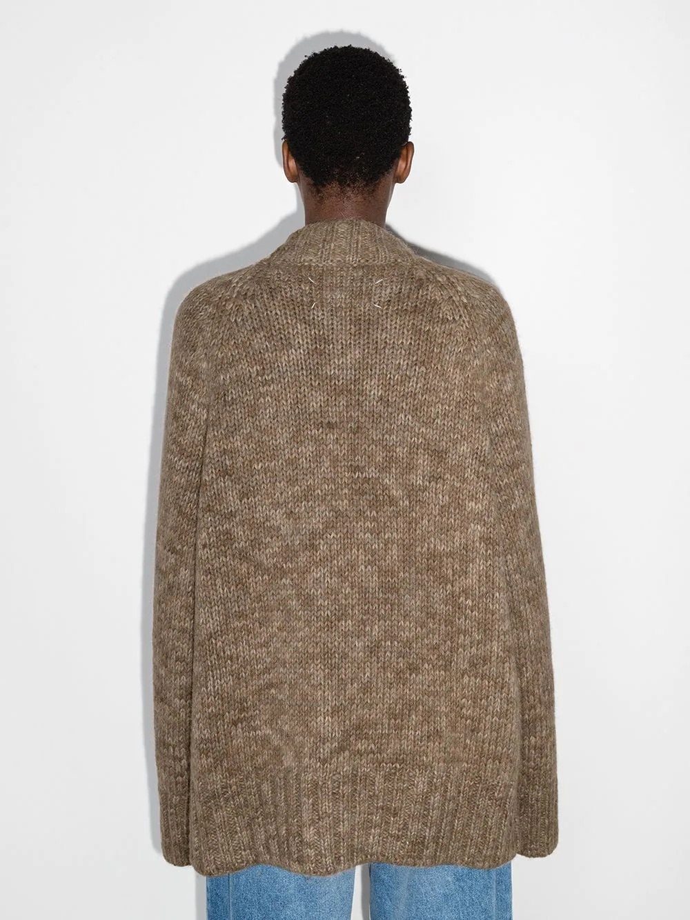 oversized mélange cardigan - 3