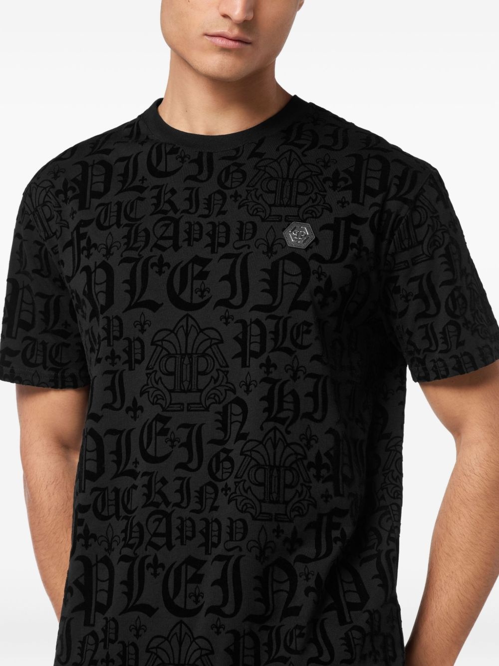 Gothic Plein-print T-shirt - 5