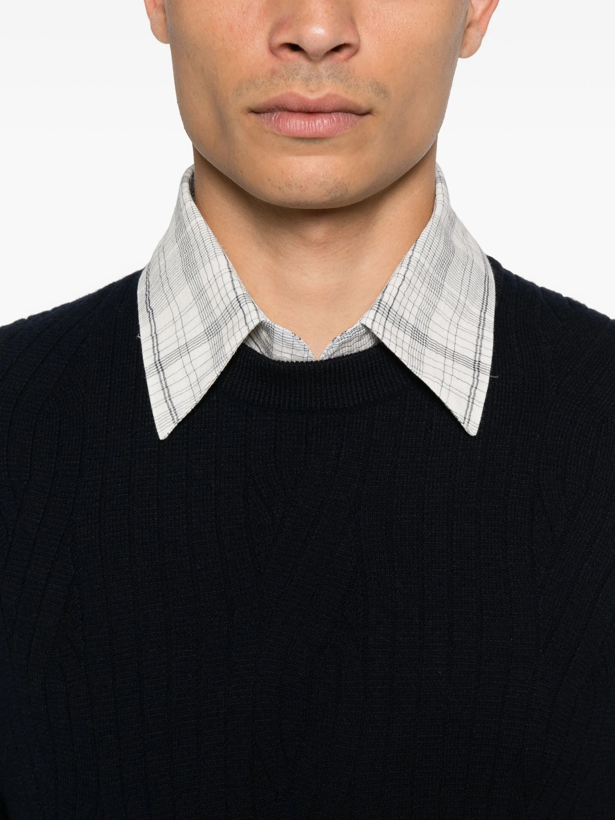 Brioni Ribbed Wool-cashmere Blend Sweater - 2