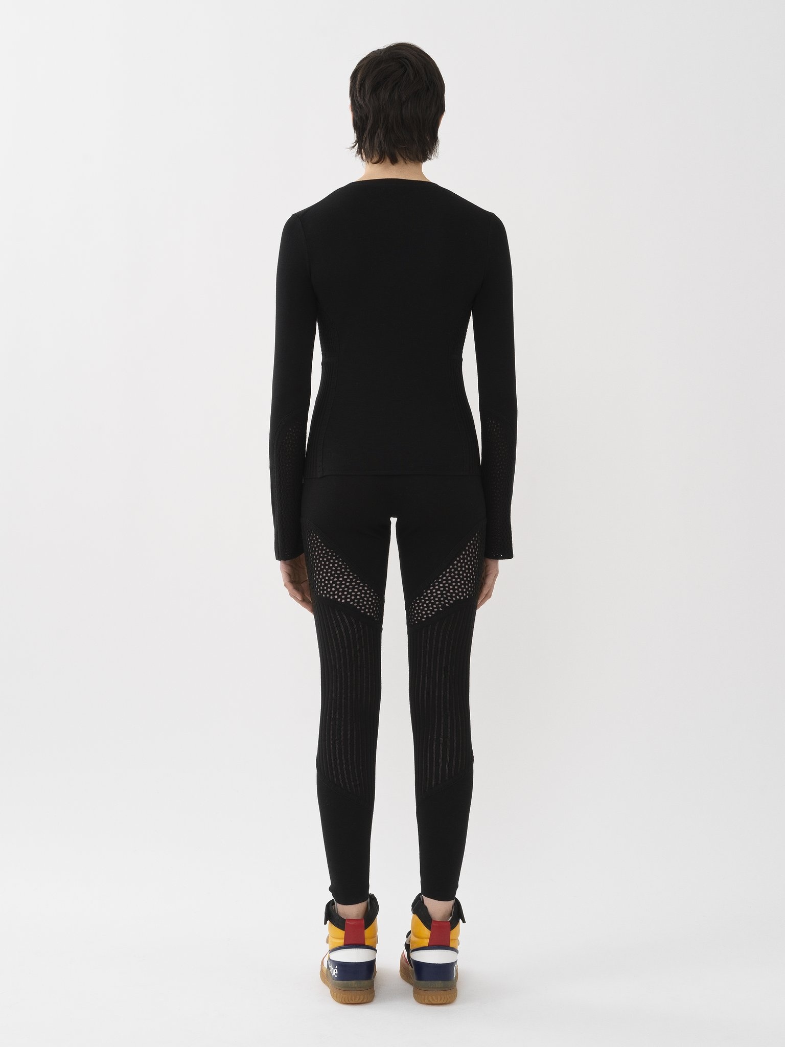 MESH-DETAIL LEGGINGS - 5