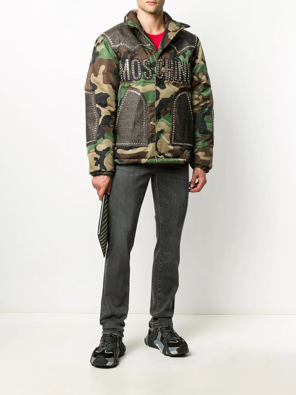 camouflage-print puffer jacket - 2