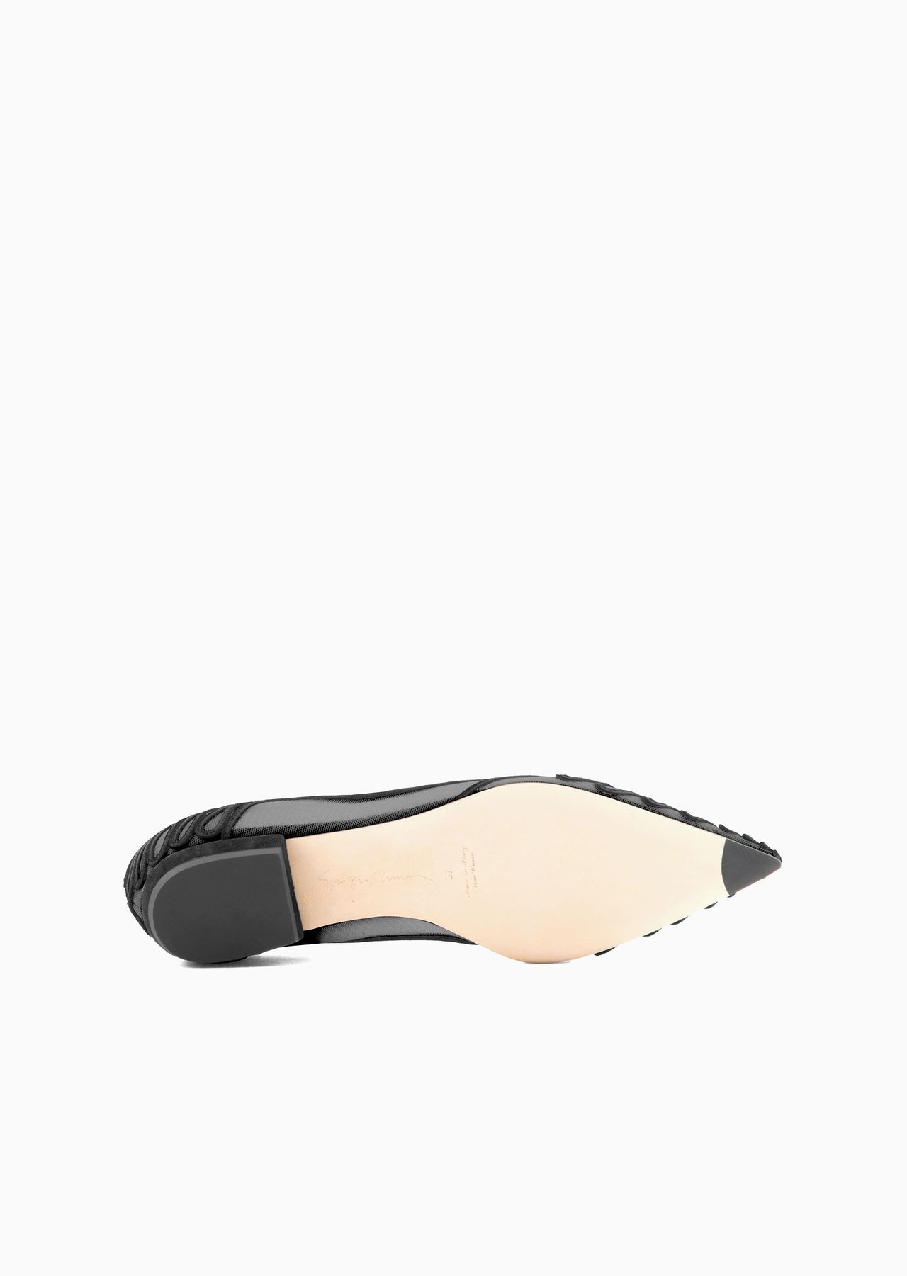 Tulle ballerinas with suede embroidery - 6