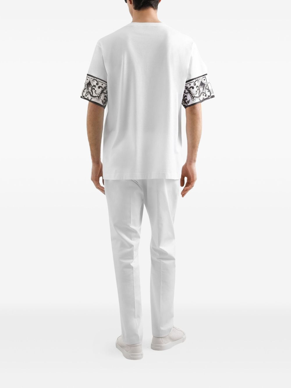 Majolica-print T-shirt - 3