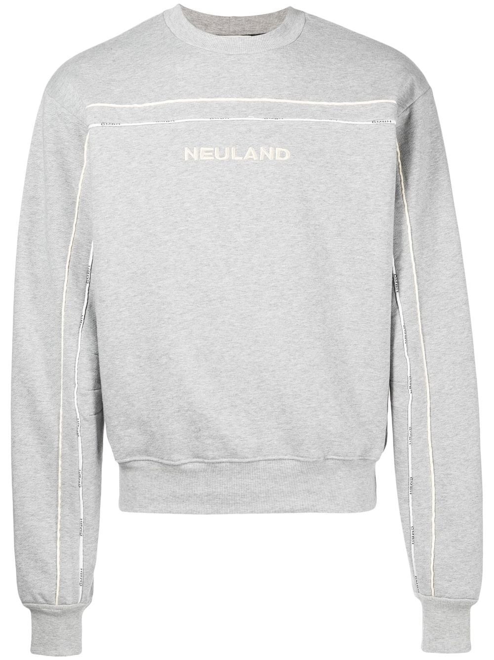 embroidered-logo cotton sweatshirt - 1