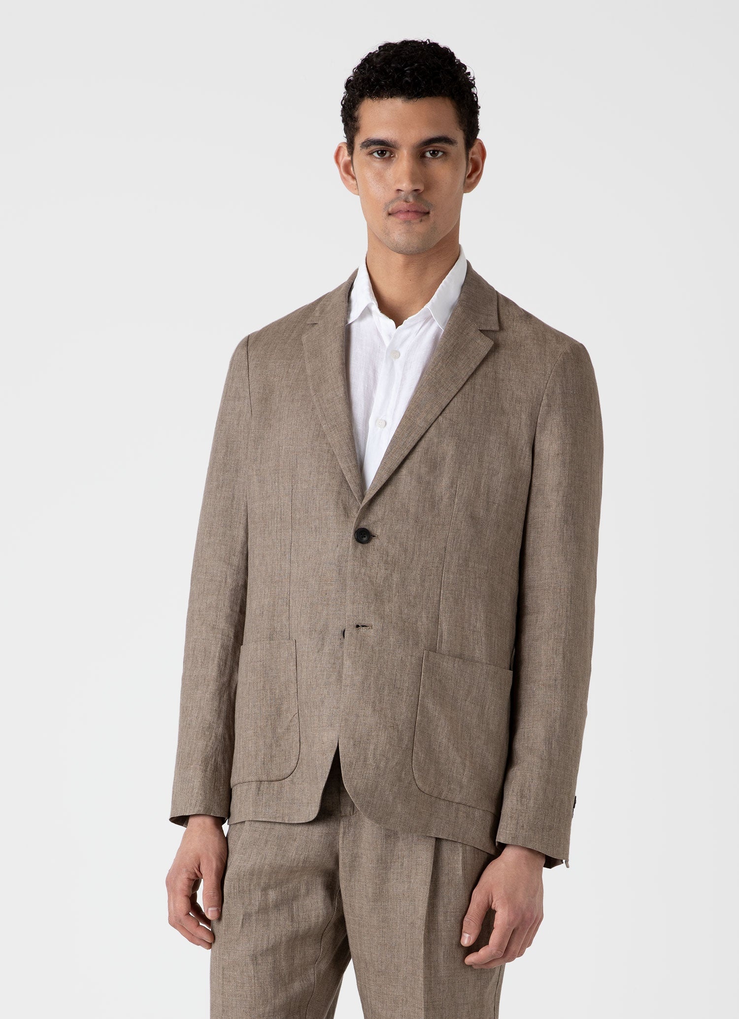 Linen Unstructured Blazer - 2