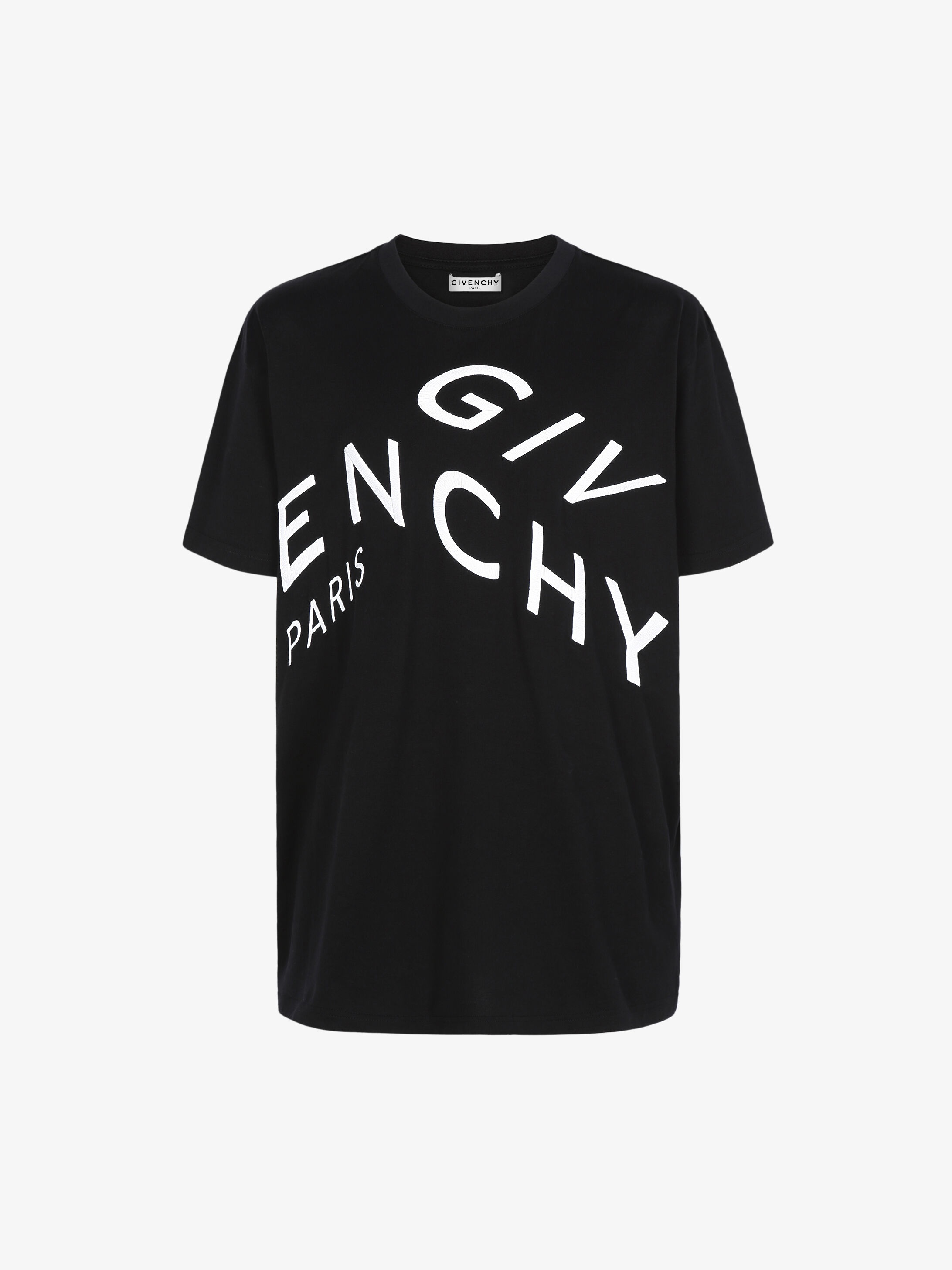 GIVENCHY Refracted slim fit embroidered t-shirt - 1