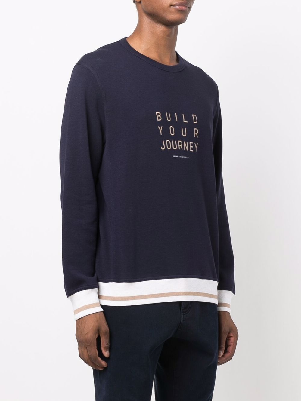 embroidered-logo sweatshirt - 3