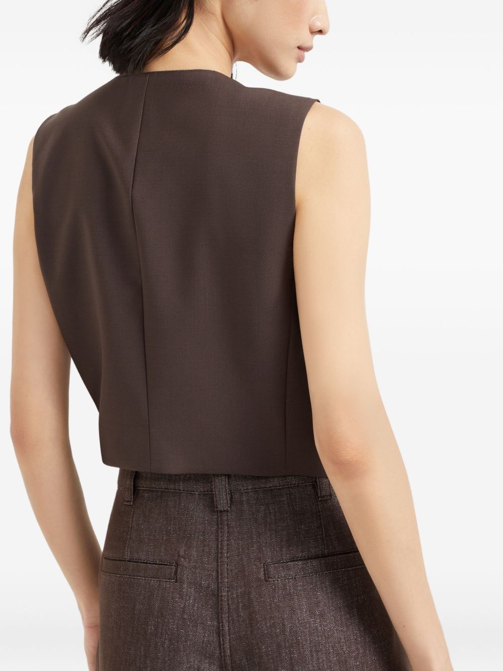 V-neck waistcoat - 4