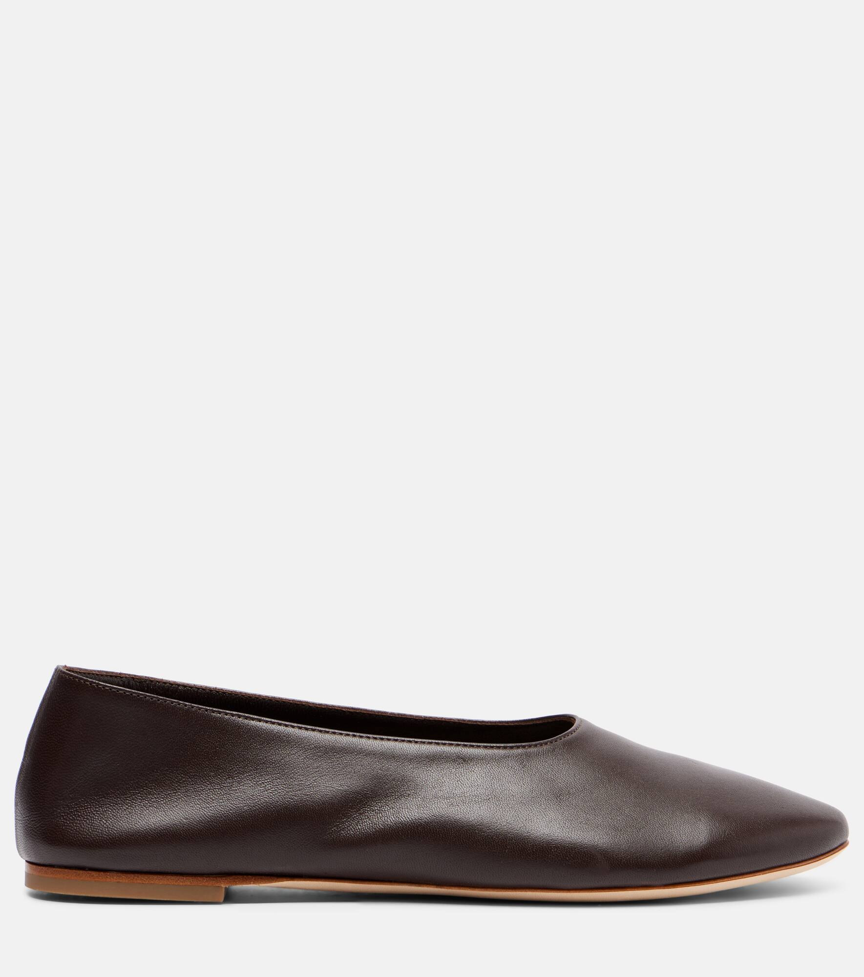 Alba leather ballet flats - 4