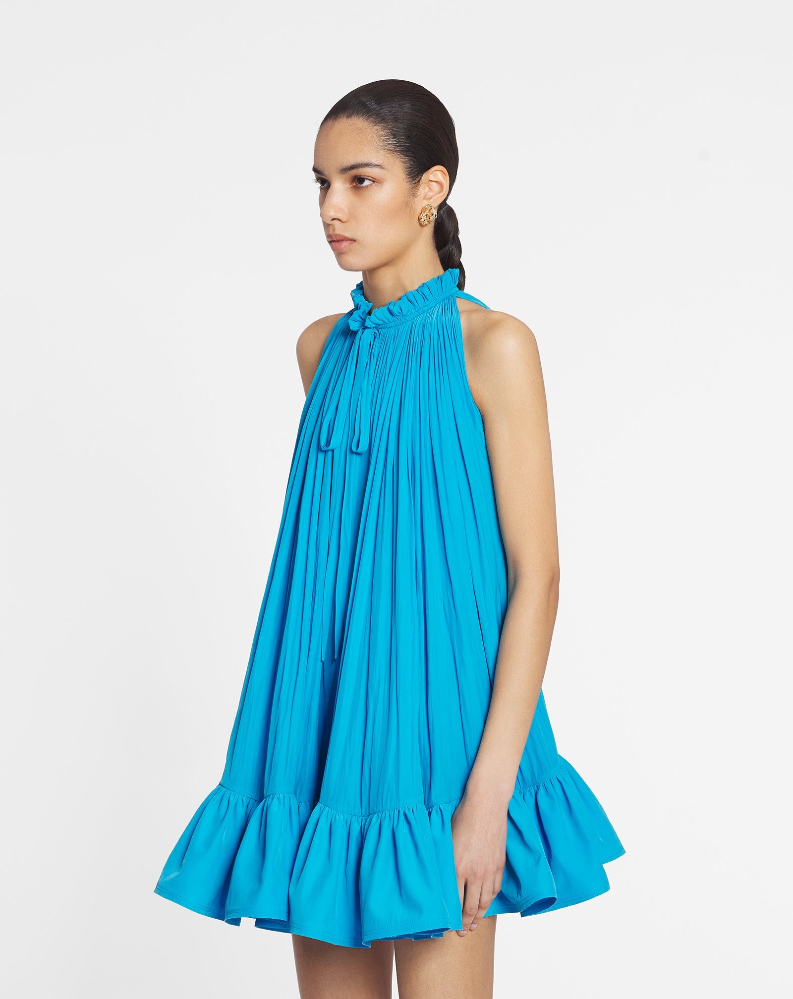 SHORT DRESS WITH RUFFLES - 3