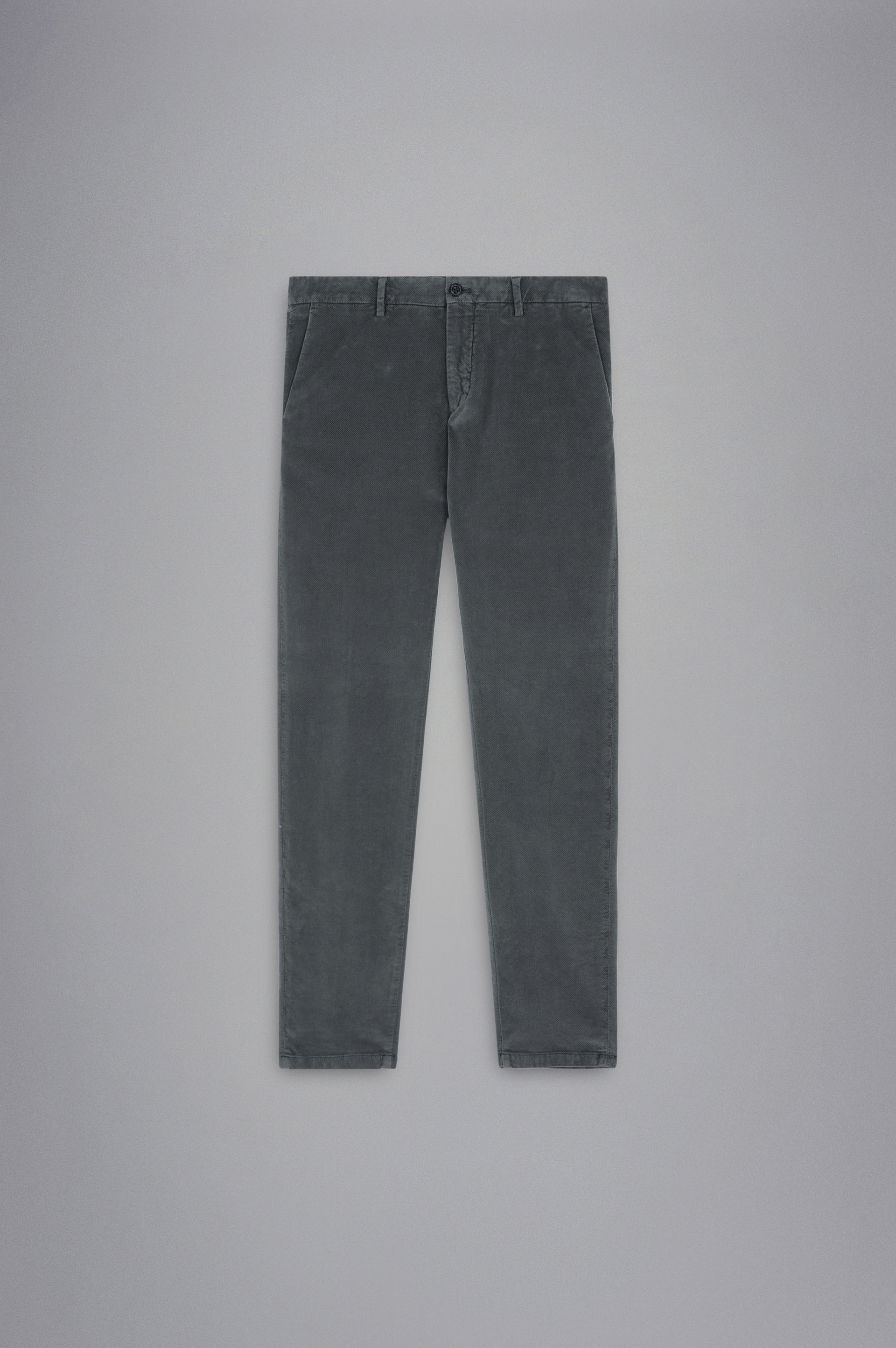 VELVET TWILL CHINO TROUSERS - 1