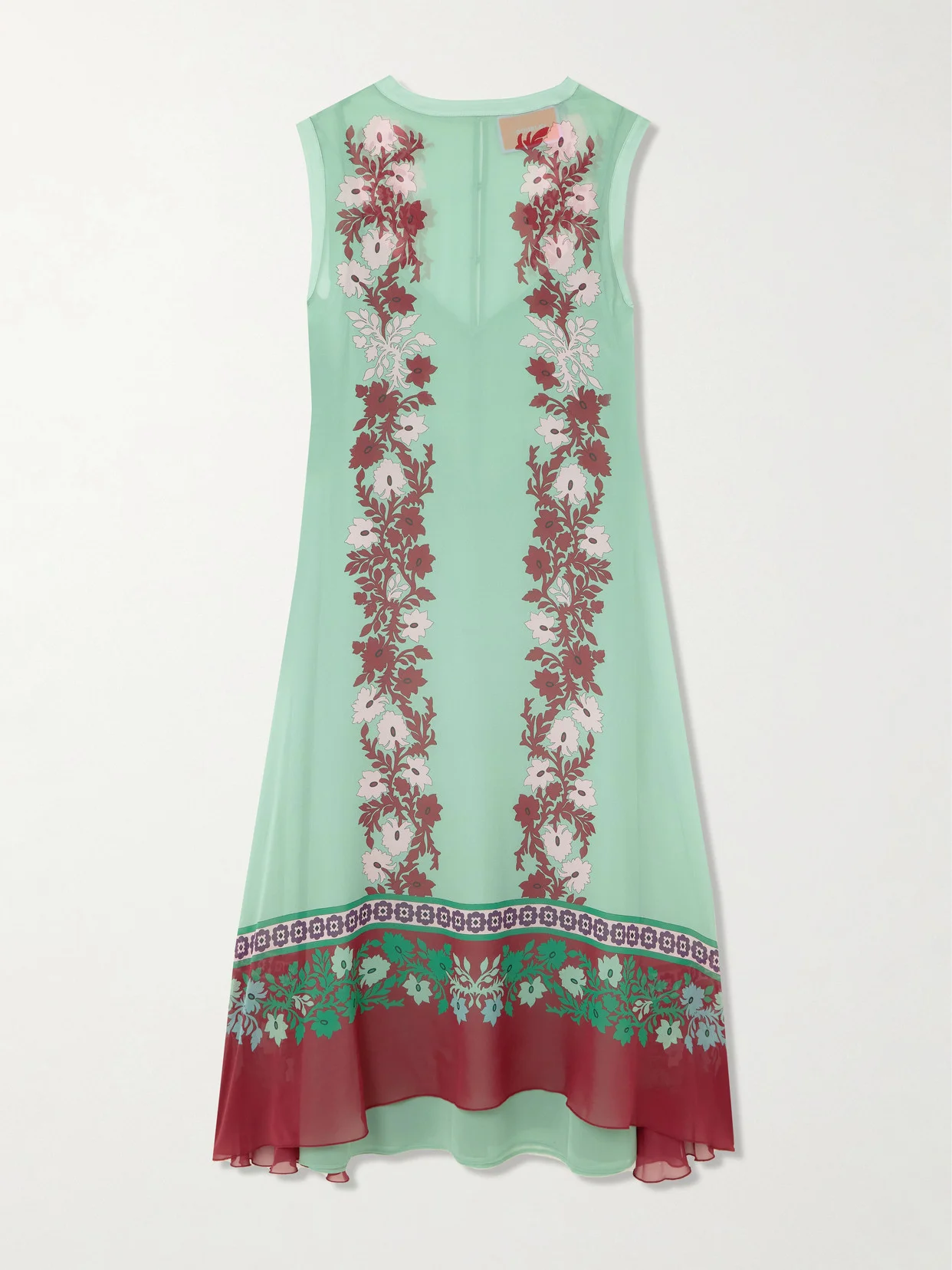 Maria Printed Silk Midi Dress - 1