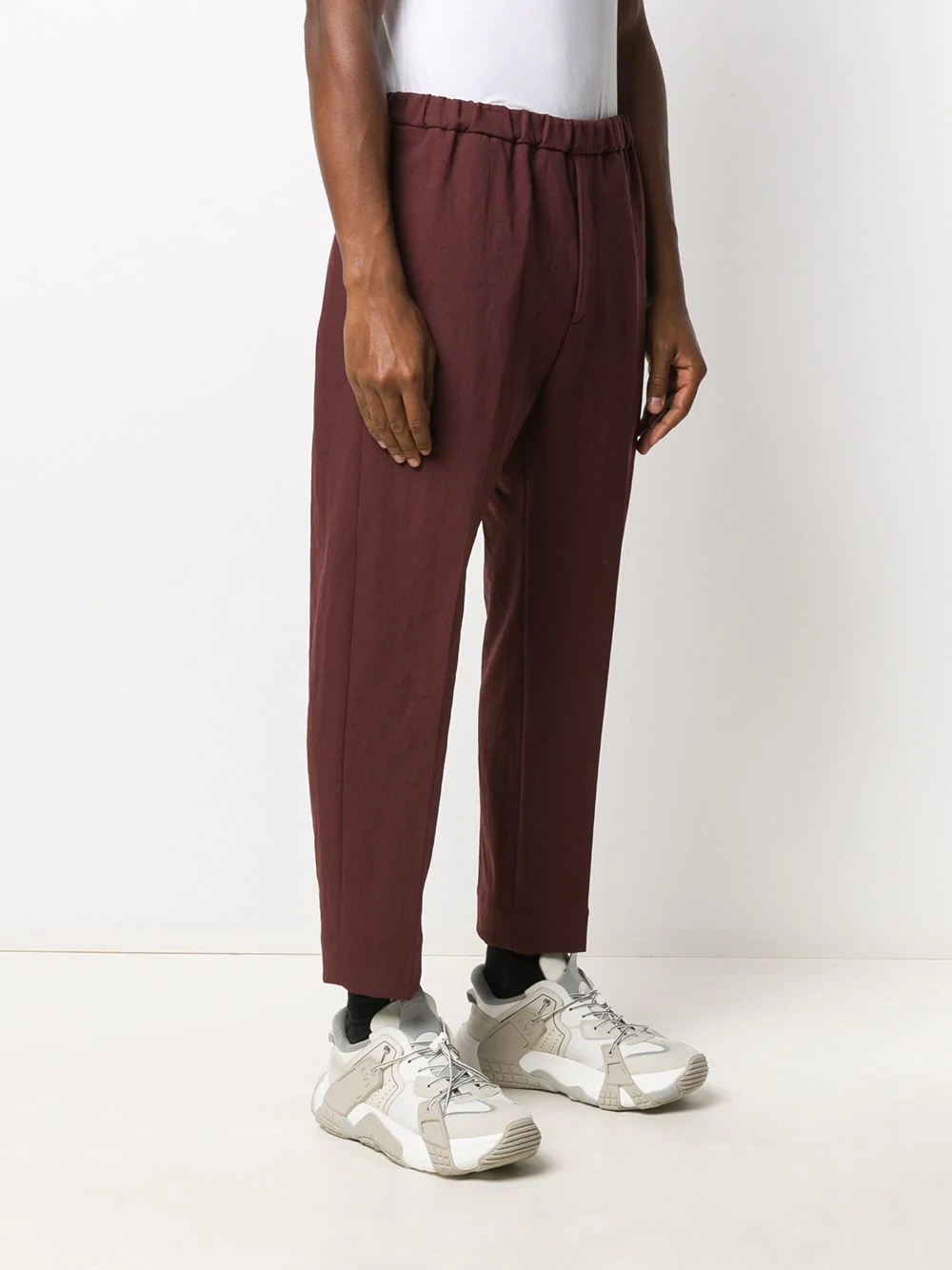 tapered cropped trousers - 3