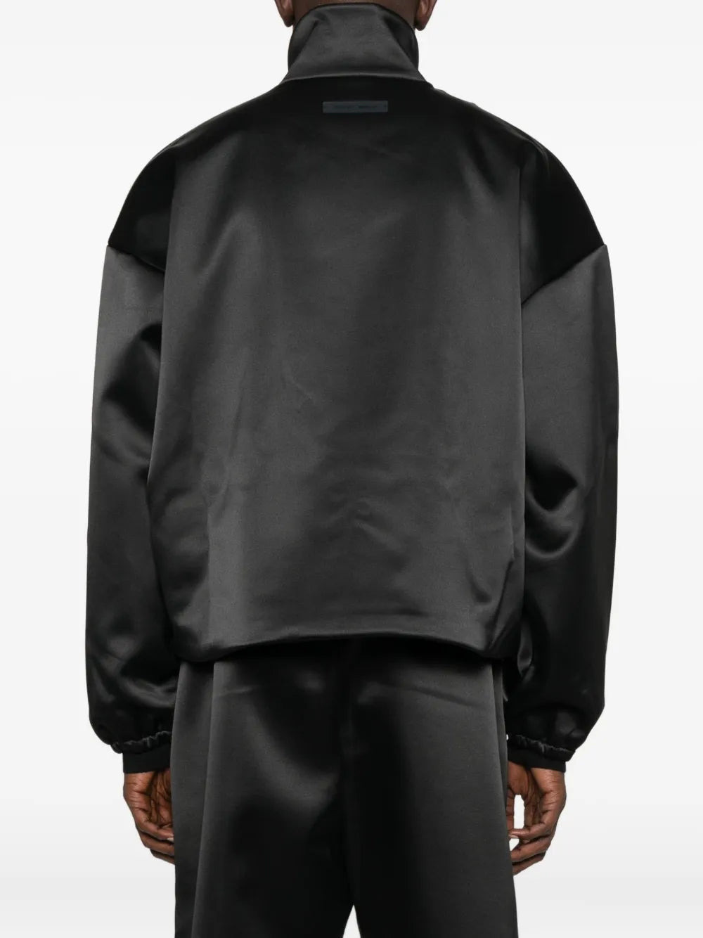 FEAR OF GOD ESSENTIALS - Men Bonded Satin Zip Up Bomber - 3