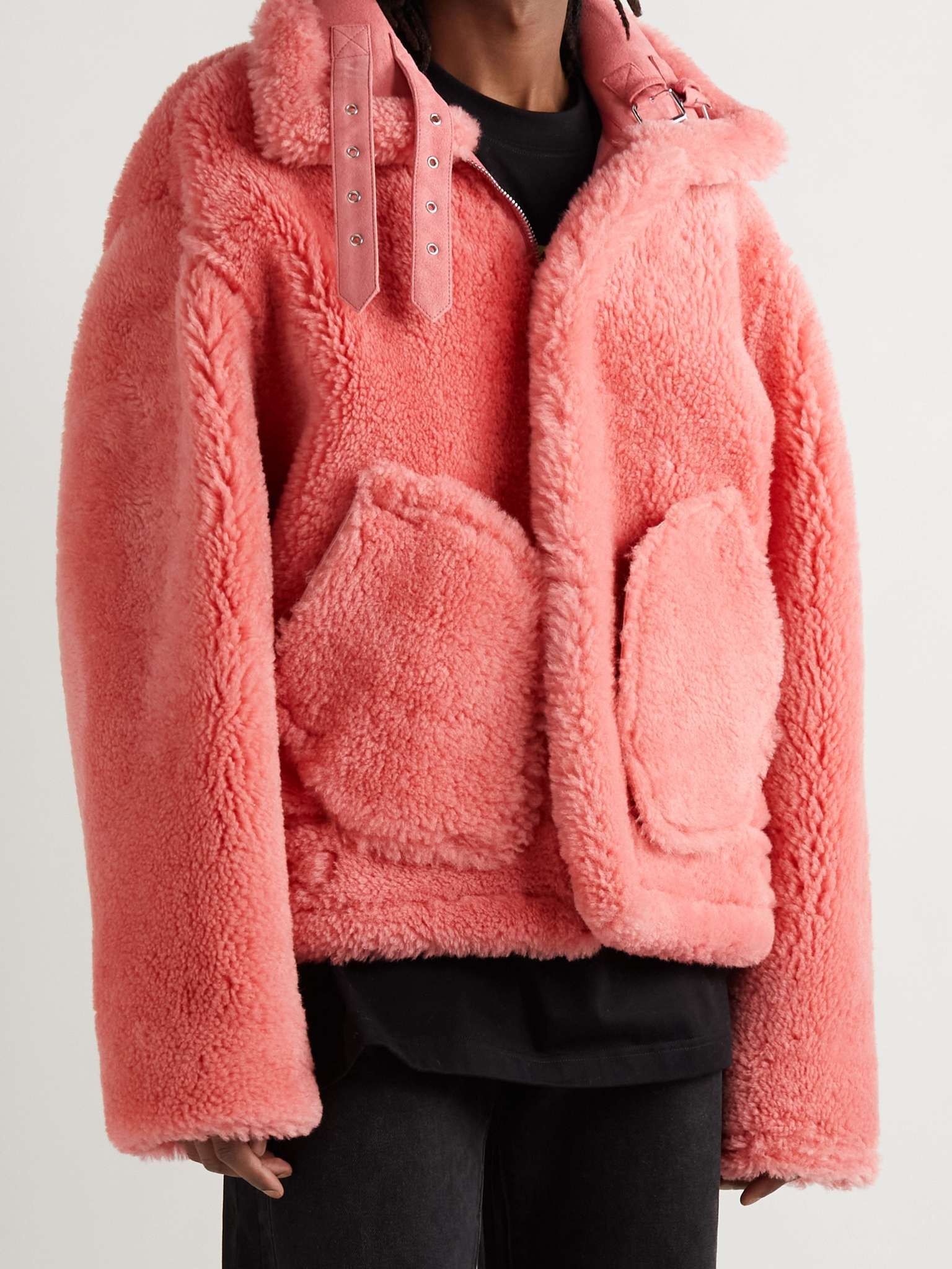 Oversized Shearling Jacket - 6