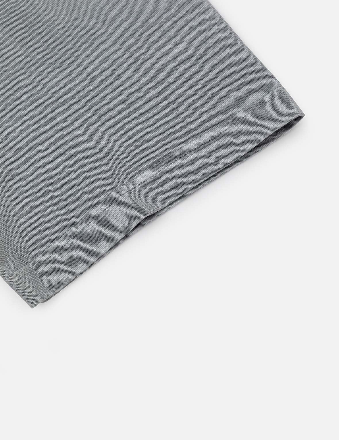 Seagull and Logo Embroidery Oversized Garment Dye T-Shirt - 10