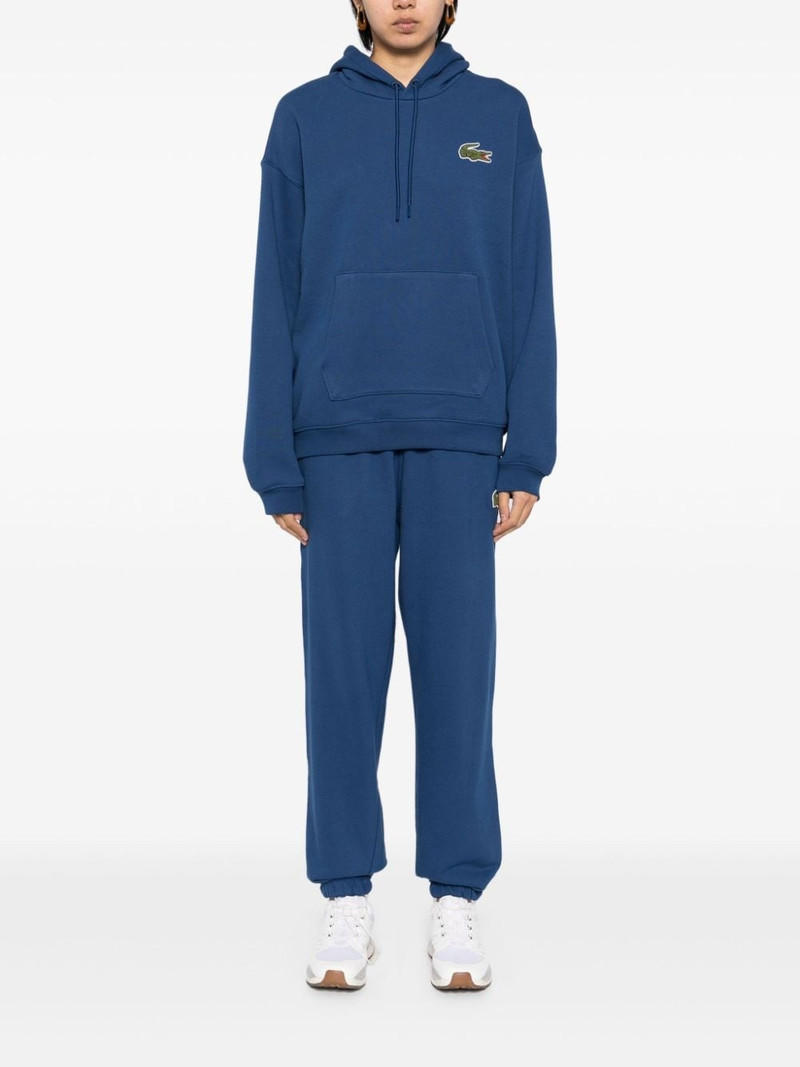 LACOSTE loose fit badge hoodie outlook