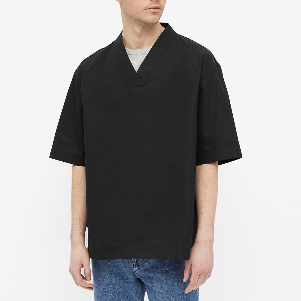 Jil Sander Short Sleeve Shawl Collar Overshirt - 4